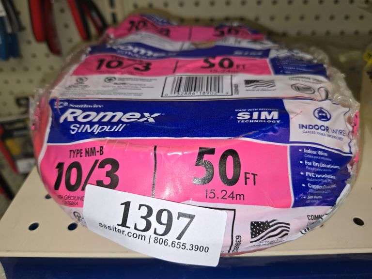 Romex 50ft 10/3 NM-B