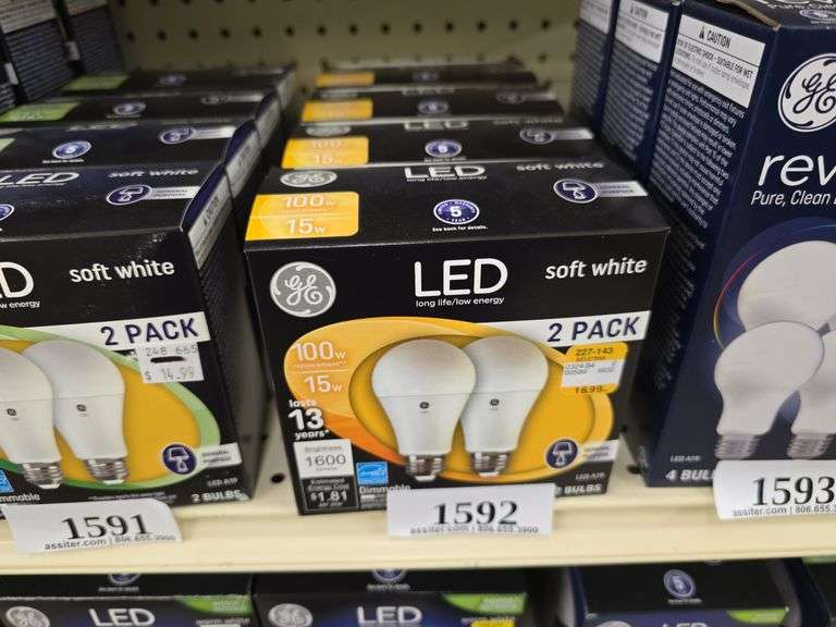 (4) 2pack 100W LED Soft White Bulbs