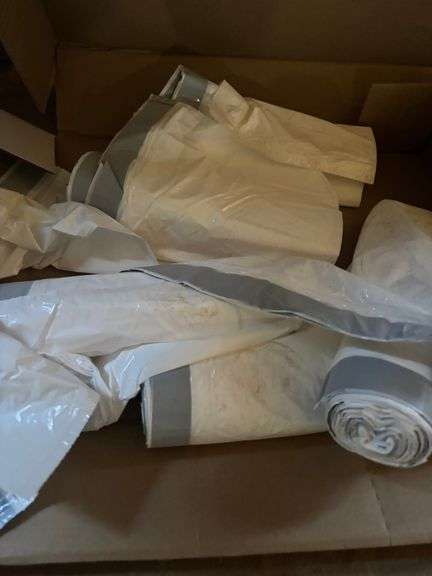 rolls of trash bags