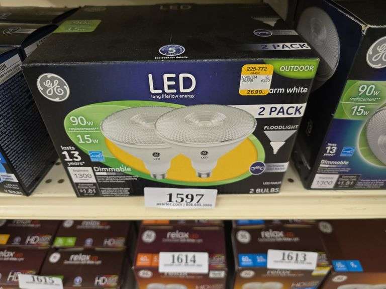 2pack 90W Outdoor Warm White Bulb