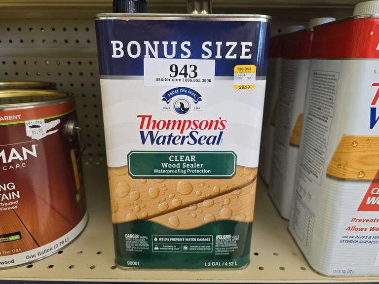 (2) 1.2gal Thompson's Water Seal