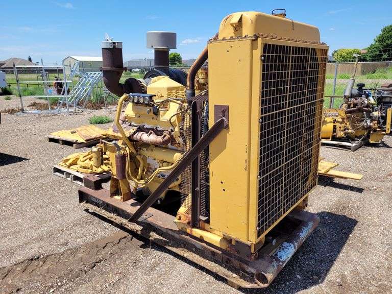 Large Cat Engine on Skid