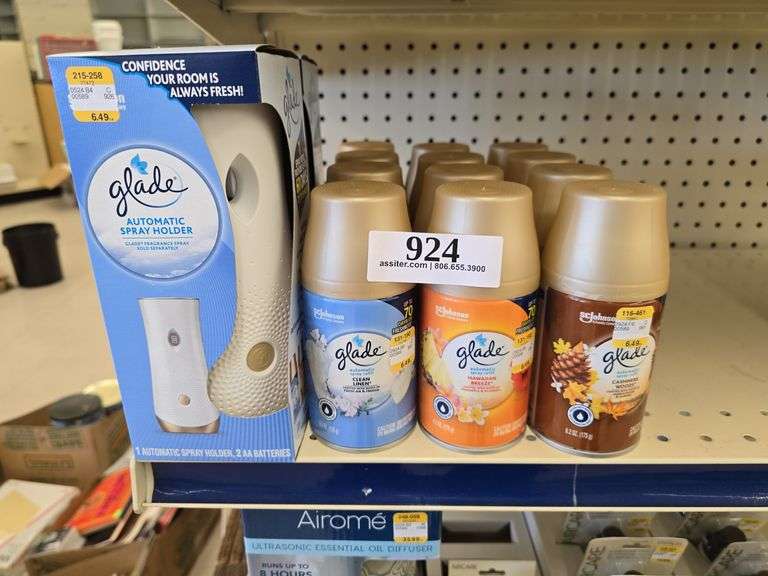 (2) Glade Spray Holders w/(12) 6.2oz. Cans Spray