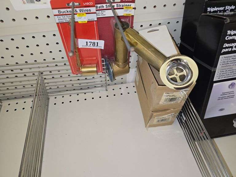 (3) Bath Shoe Drain & Replacement Bucket