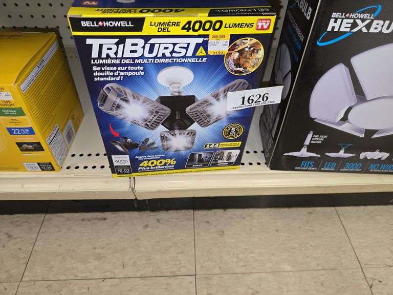 Bell & Howell 4000 Lumens Tri-Burst Multi Directional Light