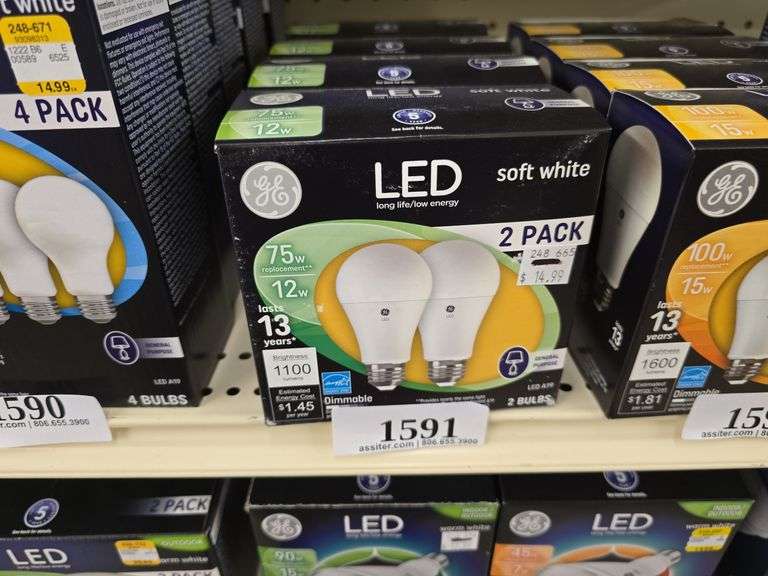 (4) 2pack 75W LED Soft White Bulbs