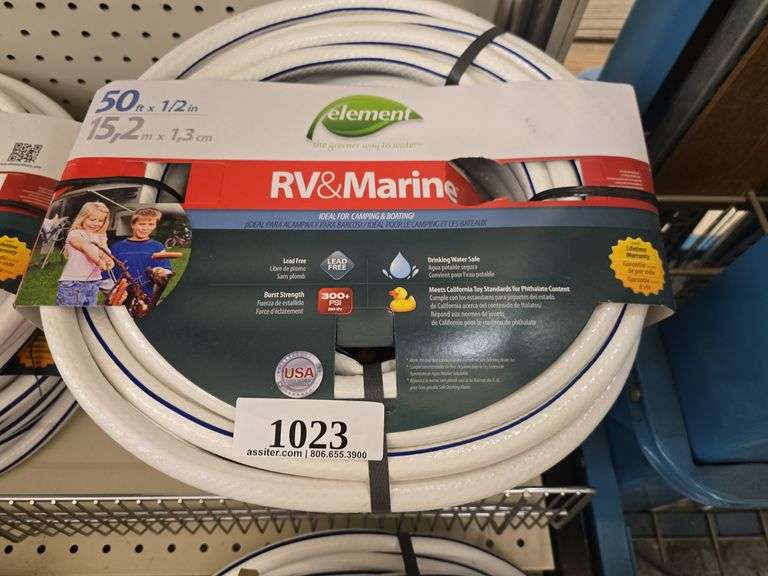 (3) Element 50ft x 1/2" RV & Marine Water Hoses