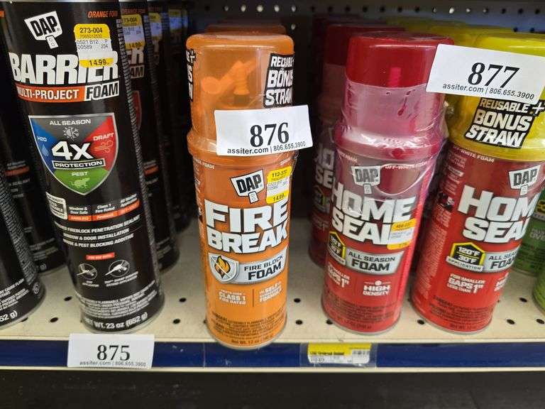 (4) 12oz DAP Fire Break Foam