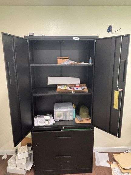 Filing cabinet w/misc