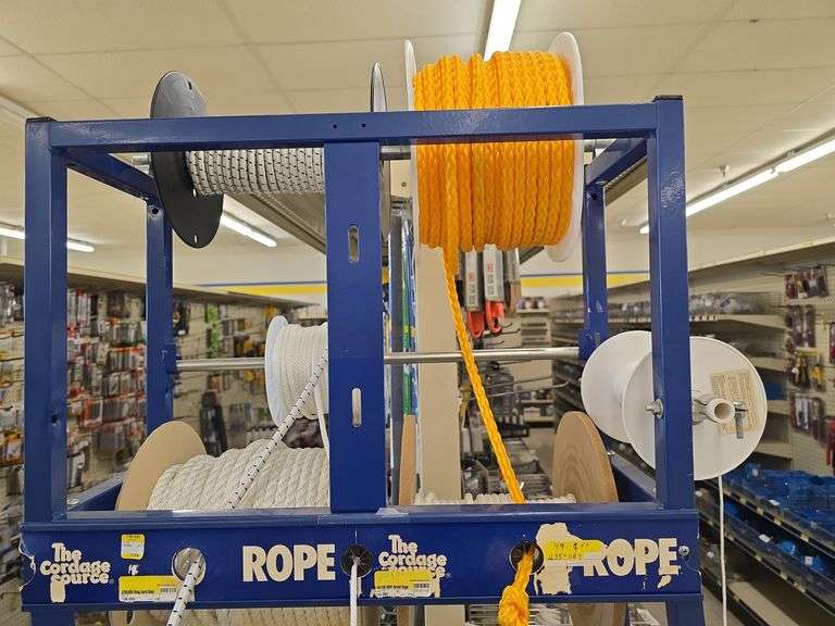 Metal Rope Display incl. (14) Rolls Assorted Rope