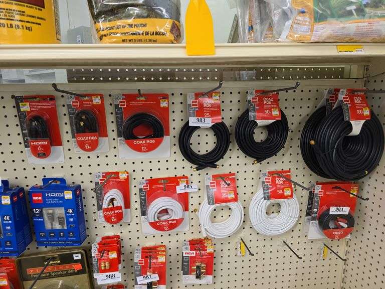 RCA Coax RG6 incl. 100ft, 25ft, 12ft, 6ft