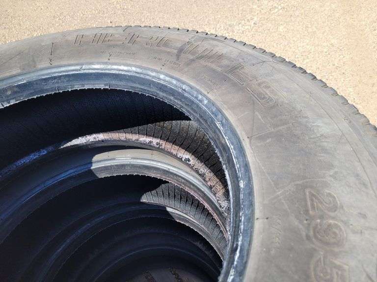 (4) Hercules H-502 295/75R22.5 Tires