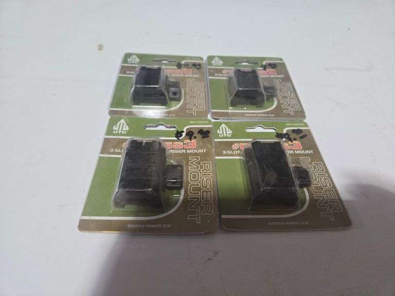 (2) UTG 3 Slot Low Profile Riser Mounts #RSO5S3 (2) 2 Slot Low Profile Riser Mount