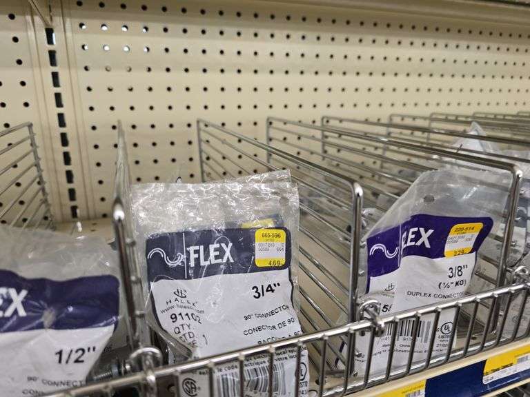 Flex, Electroline, Thomas Bett's  Connectors, Duplex Connectors, Squeeze Connectors, Screw Connector