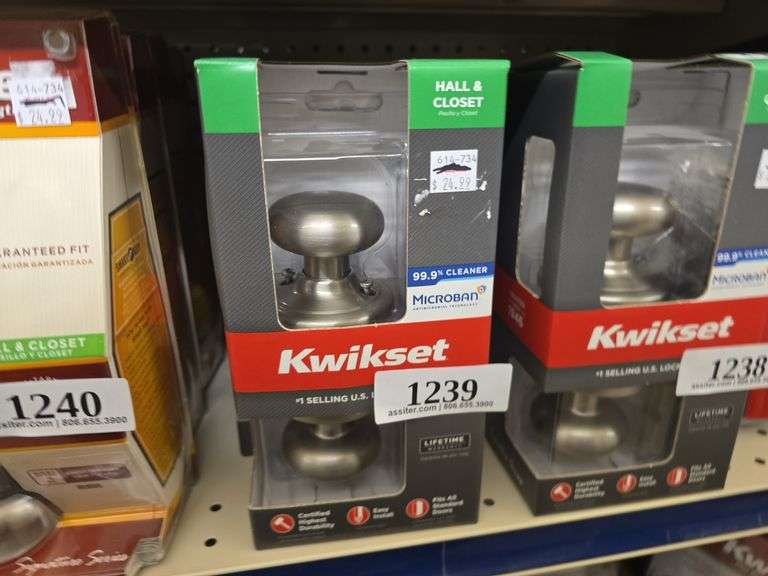 (3) Kwikset Hall & Closet