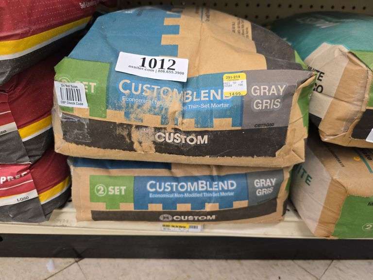 (2) 50lb Versabond Thin Set Mortar Gray