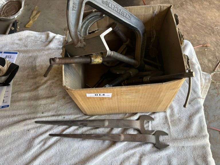 "C" clamps wrenches misc