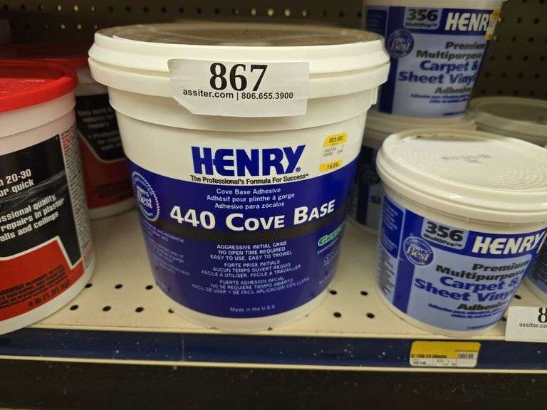 (2) gal Henry 440 Cove Base