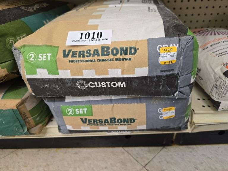 (2) 50lb Versabond Thin Set Mortar Gray