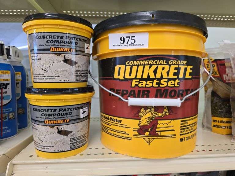 20lb Quikrete Fast Set w/(2) qt Quikrete patching Compound