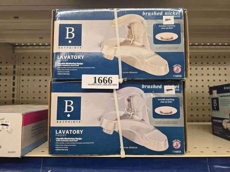 (2) Baypoint Lavatory Faucet Chrome Finish 116858