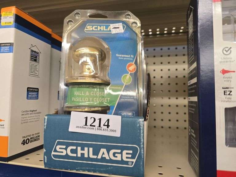 (4) Schlage Hall & Closet Door Knob