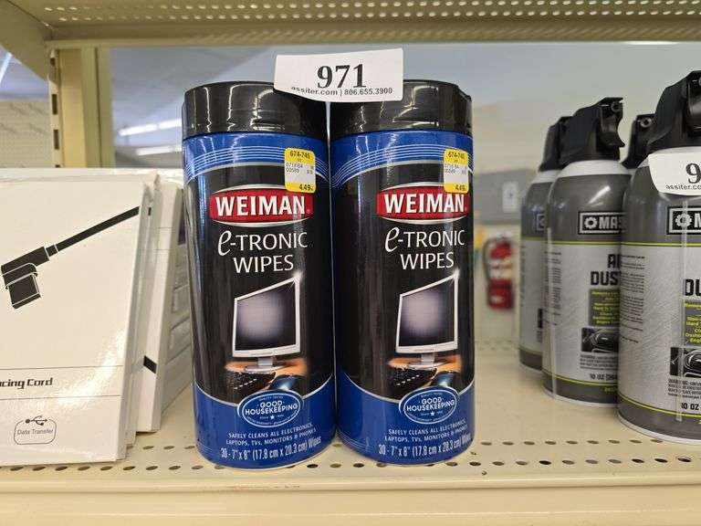 (2) Weiman E-Tronic Wipes