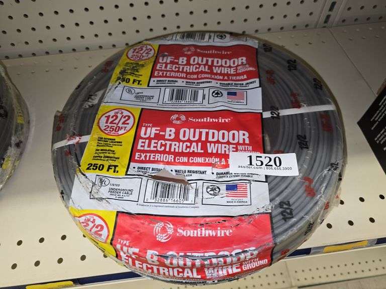 Southwire 12/2 250ft Type UFB Outdoor W/Ground