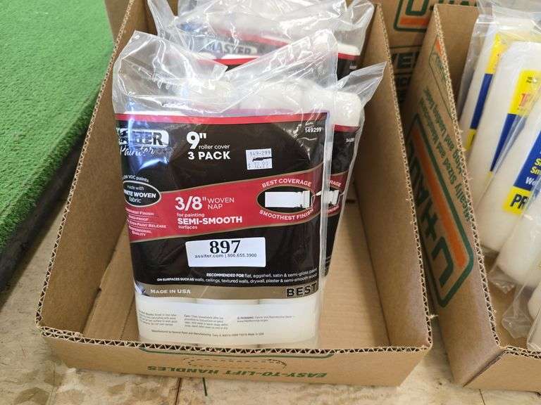 (6) 3pack Master Painter 9" Rollers