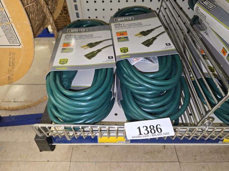 (6) Master Electrician 20ft Extension Cord