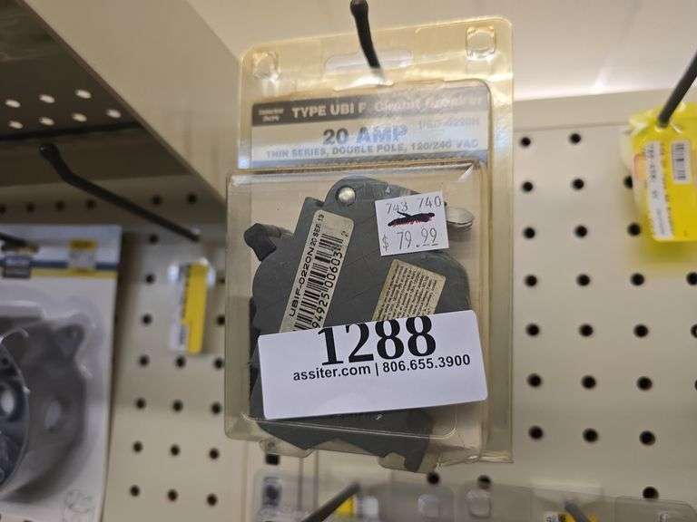 (2) 20A Type UB1F Double Pole Thin Circuit Breaker