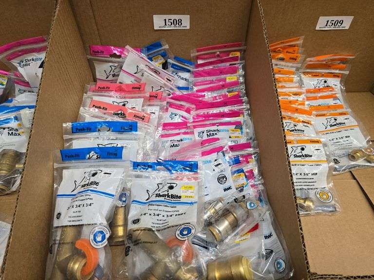 Shark Bite Copper S;ip Toe Tee, Coupling, End Stop, installation Kit & More