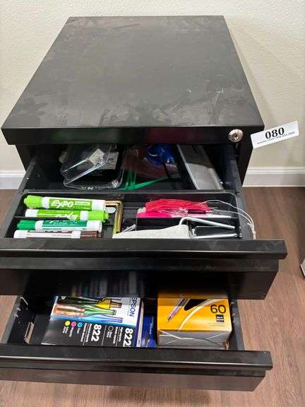 Cabinet w/ misc Office supplies