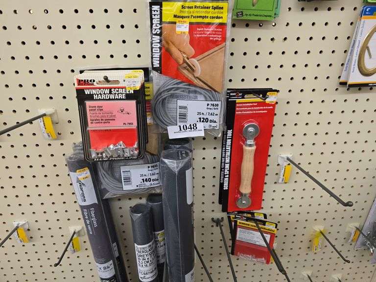 Storm Door & Screen Hardware incl. Screen, Tools, Spline