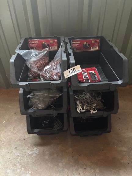 Black bins w/misc