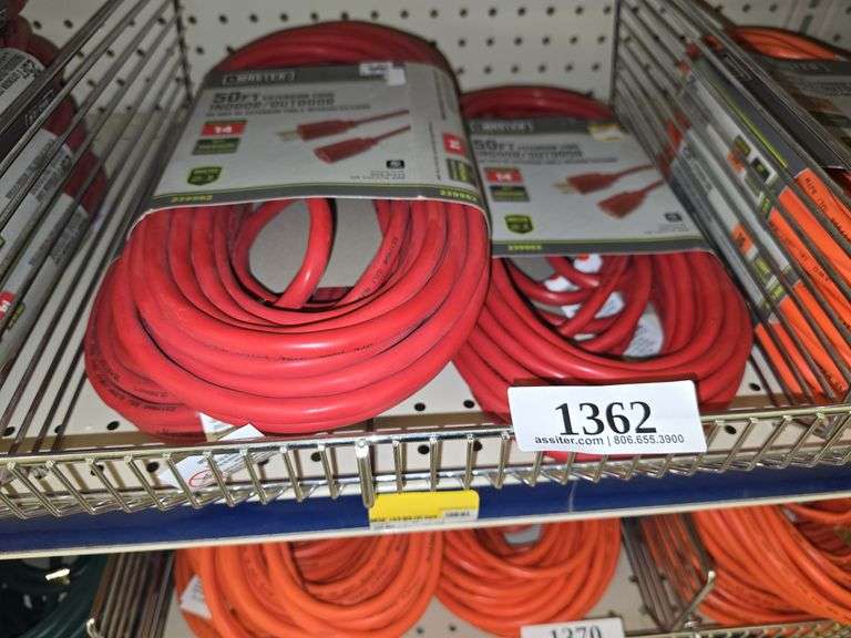 (3) Master Electrician 50ft Extension Cord