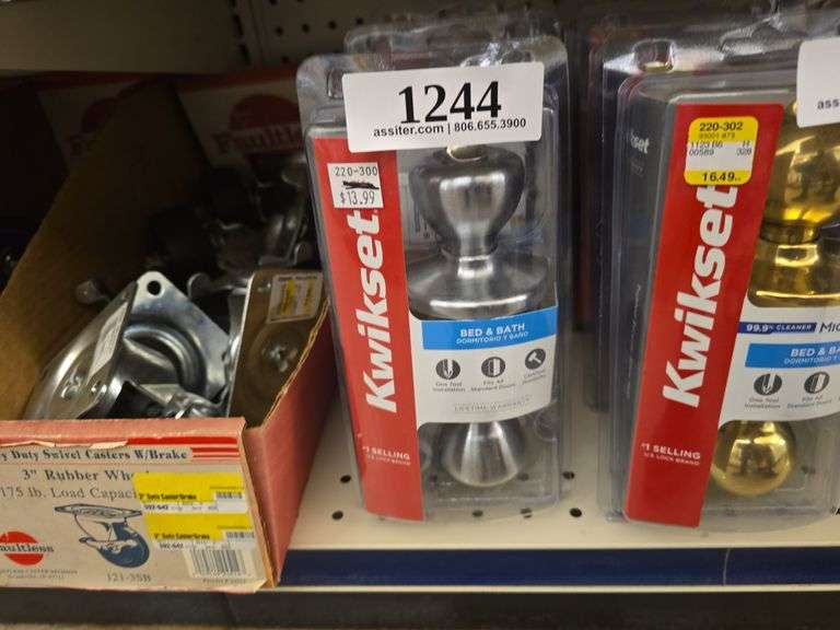 (3) Kwikset Bed & Bath
