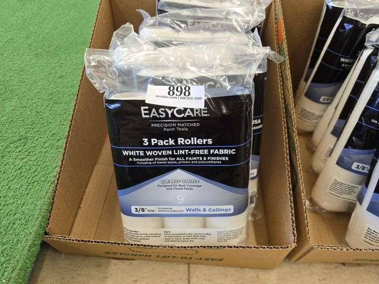 (6) 3pack Easy Care 9" Rollers