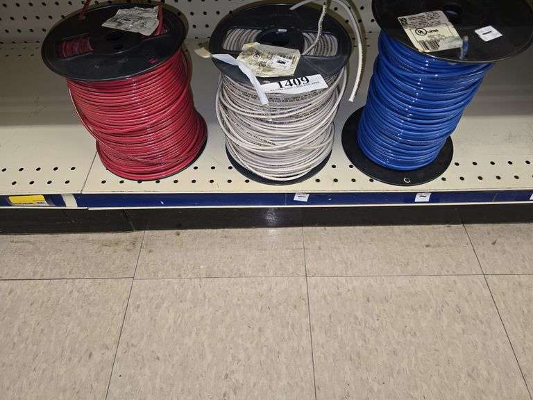 Cerrowire Red 10AWG Appliance Wire, Cerrowire White 10GA Appliance Wire, 10 Blue E515835 Machine Too
