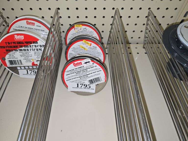 (3) Oatey 2" PVC No-Calk Pre-Formed Shower Drain