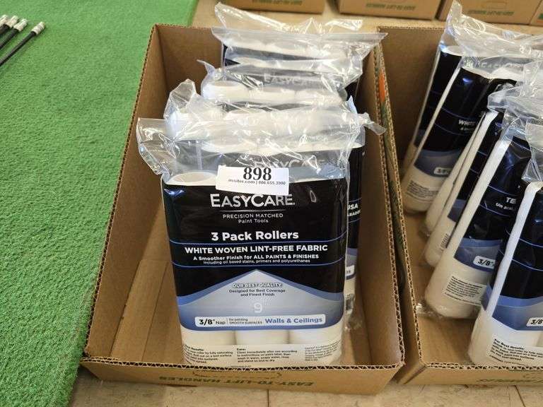 (6) 3pack Easy Care 9" Rollers