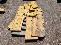(2) Motograder Blades w/Teeth and Steel Plates