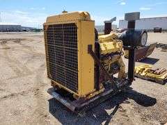 Large Cat Engine on Skid