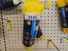 (2) Rolls Twisted Polypropylene Rope 1/4" x 100ft