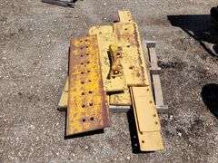 (2) Motograder Blades w/Teeth and Steel Plates