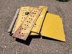 (2) Motograder Blades w/Teeth and Steel Plates