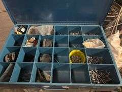 Box with Drawers electrical connecters hose nuts clamps washers bolts misc