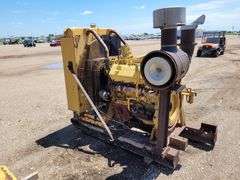 Large Cat Engine on Skid
