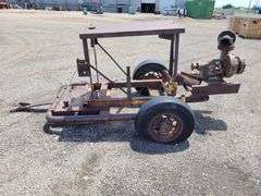 Pump Mounted to Drop Pin Single Axle Shopmade Trailer