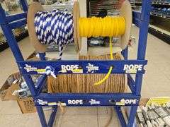 Metal Rope Display incl. (14) Rolls Assorted Rope